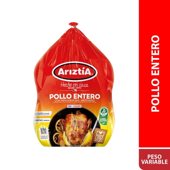 Pollo Entero Con Menudencias Envasado