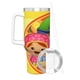 thumbnail image 3 of Team Umizoomi Vaso aislado de acero inoxidable con asa, diseño temático, regalo para familia, amigos y fans; incluye pajita y encaja en el portavasos estándar, 40 oz, 3 of 6