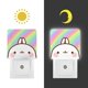 thumbnail image 3 of Molang Luz nocturna LED con sensor de anochecer a amanecer para dormitorio, baño, pasillo, escaleras - Lámpara LED nocturna de enchufe, 0.5W - 1 pieza, 3 of 6