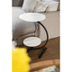 thumbnail image 3 of Mesa De Centro Doble Auxiliar En Forma Media Luna 60x40x30, 3 of 3