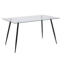 Oh! Mi Hogar ® - Mesa Eames Vidrio Rectangular 130X80Cm