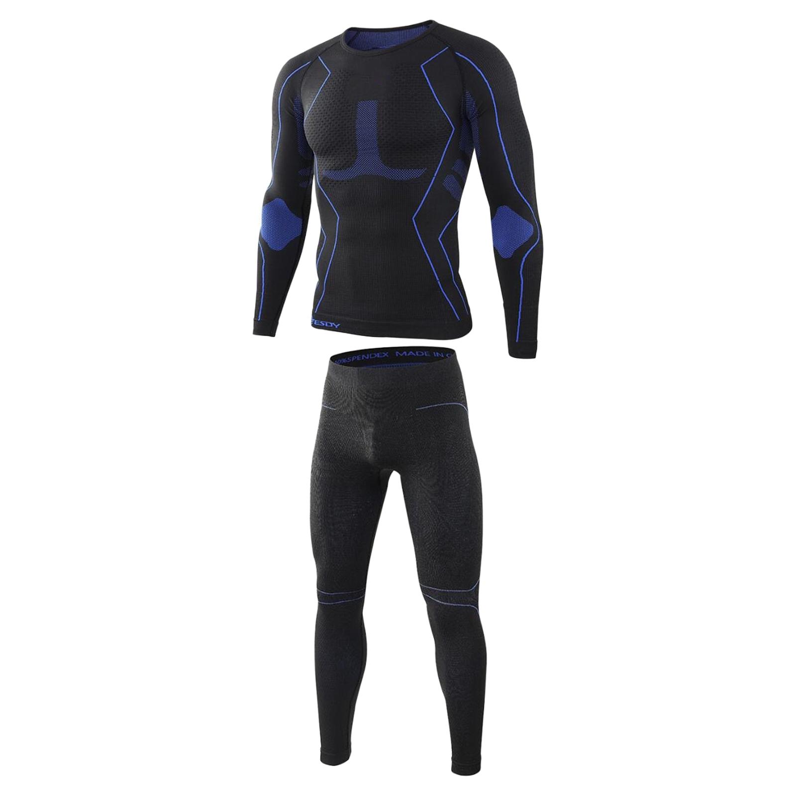 Magideal - Ropa Interior Térmica De Invierno Para Hombre, Mallas , Pantalones Para El Sudor, Ropa De Para Proteger Para Senderismo, Montañismo, Entrenamiento, Esq Xxl Negro