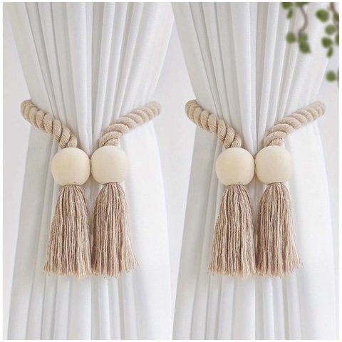 Wyj Hogar - Pack De 02 Sujetadores - Abrazaderas Magneticas Para Cortinas Md13