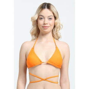 Samia - Bikini Triangulo Amarras Naranja 14