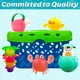 thumbnail image 4 of Baby Bath Toys With Organizer, Water Squirting Rabbit, Wind Up Swimming Duck, Bathtub & Shower Toys, Stacking Cups, Gift For Toddlers, Girls, Boys & Kids, 4 of 4