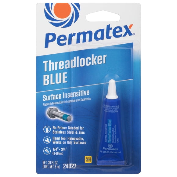Sellador Permatex 24027 Threadlocker azul, 6 ml
