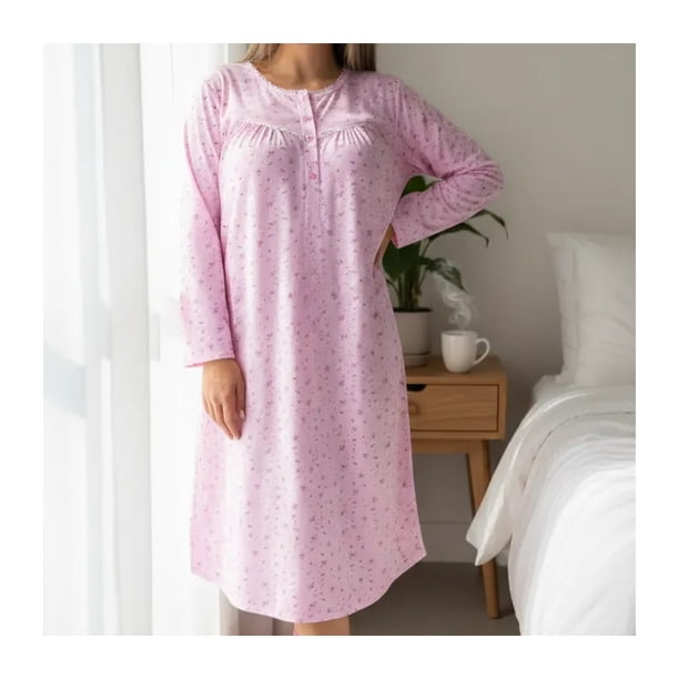 Pack 3 Camisas De Dormir Mujer Manga Larga