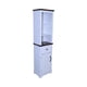 thumbnail image 2 of Narrow cabinet,Bathroom Storage Cabinet, Farmhouse Storage Cabinet with Adjustable Shelves & Storage Drawer, Tall Linen Tower for Bathroom, Living Room, White with black walnut color (top), 2 of 3