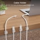 thumbnail image 3 of Clips de cable TEZOP 30 piezas organizador transparente, 3 of 7
