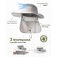 thumbnail image 3 of Sombrero Camptrace UPF 80+ de ala ancha con malla y solapa para el cuello, 3 of 6