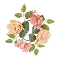 Bothyi - Pilar Vela Anillos Corona Centros De Mesa Para Halloween Granja Acción De Gracias Rosa