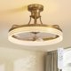 thumbnail image 1 of Ventilador de techo MOOONICHE 51 cm dorado con LED y control remoto, 1 of 9