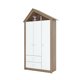 thumbnail image 1 of Closet 3 Puertas 2 Cajones Rust/Blanco L, 1 of 6