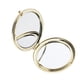 thumbnail image 1 of 1pc travel Premium plegable bolsillo compacto espejo de maquillaje de dos caras de oro, 1 of 5