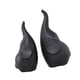 thumbnail image 2 of 2X Figuras De Elefante Escultura De Mesa Linda Para Mantel Decorative Ba?o Negro, 2 of 5