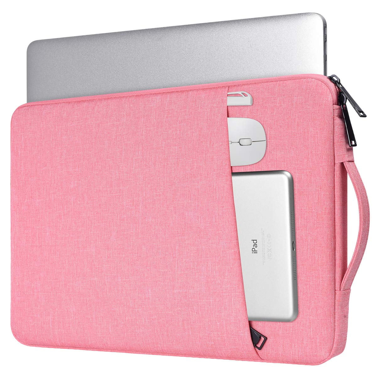Funda Para Portátil Ikammo De 13,3 Pulgadas, Impermeable, Con Bolsillos Y Asa, Color Rosa