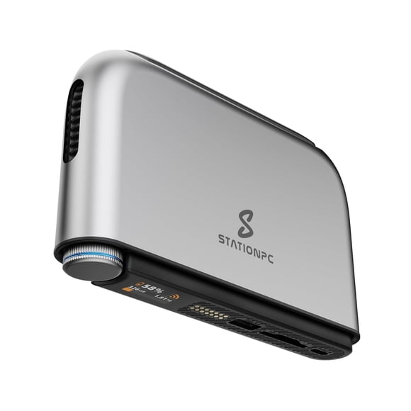 NAS portátil STATIONPC de hasta 8 TB, Wi‑Fi 6 y pantalla LCD