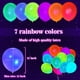 thumbnail image 2 of Globos de neón UV GYIPFIPA, 100 unidades, reactivos a la luz negra, 2 of 9