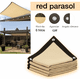 thumbnail image 3 of Malla Red de Parasol de Jardín Toldo Protección UV Solar 6x4, 3 of 9