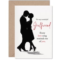 Tarjeta De Felicitación Giftzie Every Love Song Happy Anniversary, 5 X 7 Pulgadas