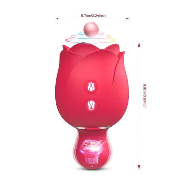 1pc 7 Sucking Modes Rose Vibrator - Clit Toy and Vagina Massager for Adult Sex Toys