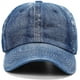 thumbnail image 2 of Gorra de béisbol lavada, de algodón vaquero desgastado, ajustable, estilo polo, unisex, 2 of 7