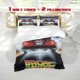 thumbnail image 1 of 3pcs Back to The Future Movie Print Three Piece Bedding Set Soft Duvet Cover And Two Pillowcases, 1 of 5