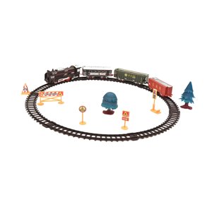 Magideal - Tren Eléctrico Con Luces Y Sonido, Juguete De Desarrollo, Juguete De Tren Clásico, Kits De Construcción De Trenes Para Niños Y Niñas A Partir De 3 Año