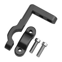 Magideal - Elevador De Manillar Para Motocicletas Extensor De Manillar Para Motocicleta Utv Bicicletas Multifunción Camiones Intermitentes Soporte De Montaje De Negro