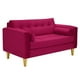 thumbnail image 2 of Sofa Retro 2c Felpa 01 Burdeo, 2 of 6