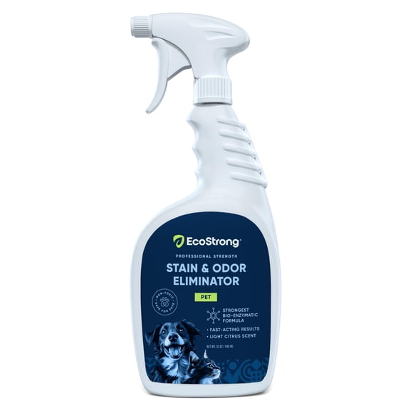 Limpiador enzimático ecológico y potente para manchas y olores de mascotas Eco Strong 946 ml