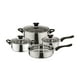 thumbnail image 1 of Batería de Cocina Corazza 7 Piezas Acero Inoxidable Plateado, 1 of 5