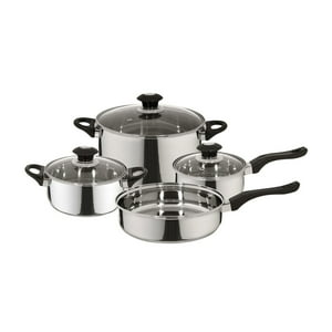 Fantuzzi - Batería De Cocina Corazza Negro 7 Piezas