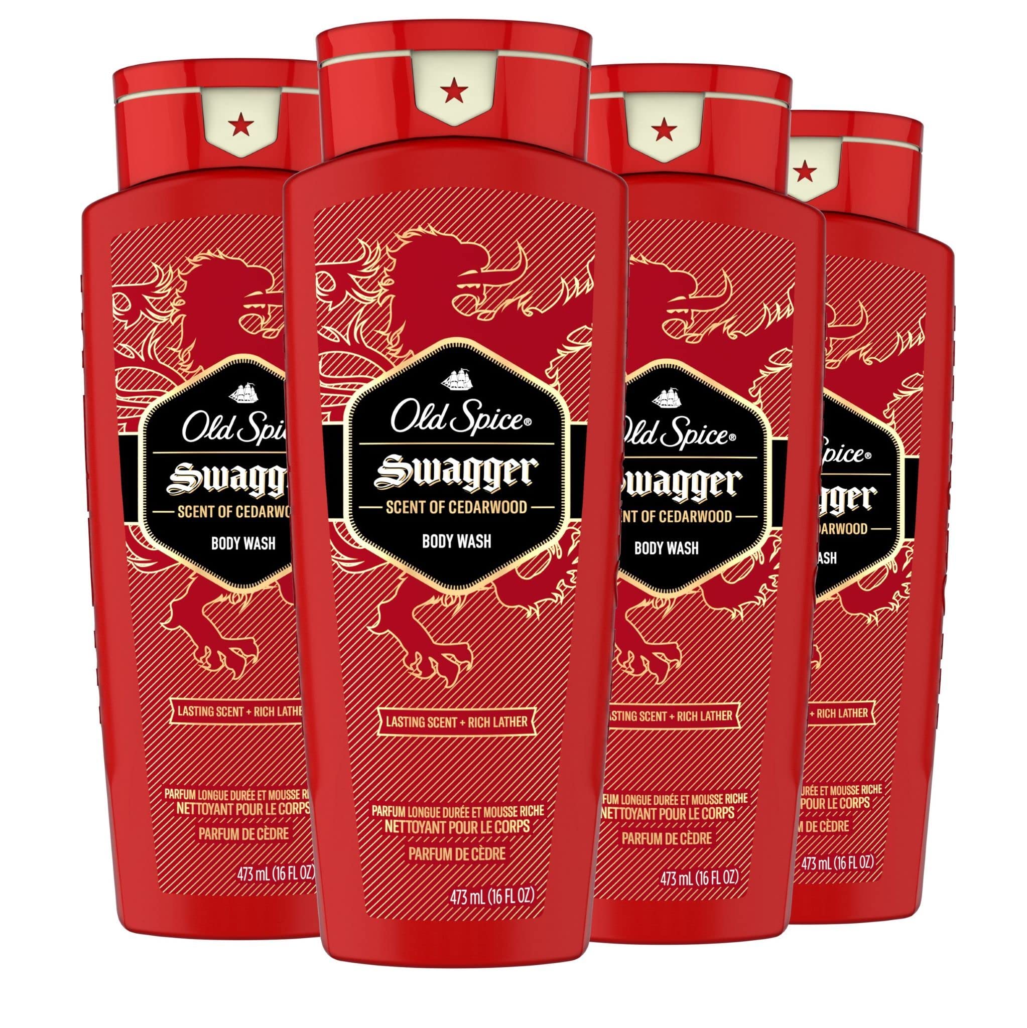 Gel De Baño Old Spice Swagger Scent 473 Ml, 24 Horas Al Día, 7 Días A La Semana