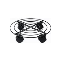 Genérico - 2 Soportes Base Para Maceta De Metal Con Ruedas