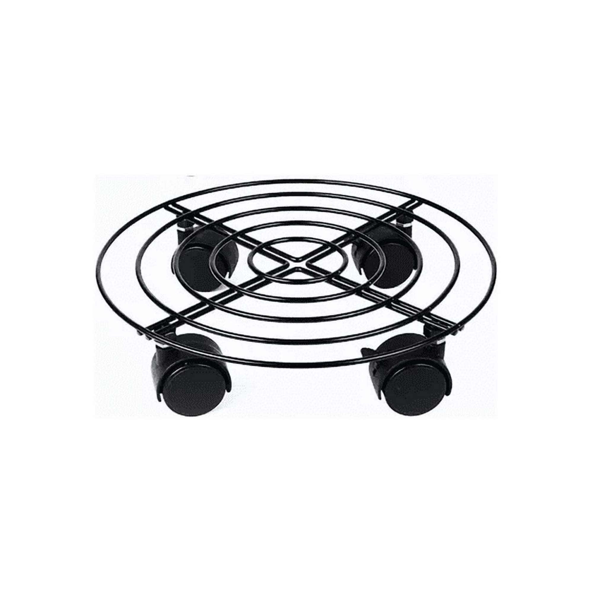 Genérico - 2 Soportes Base Para Maceta De Metal Con Ruedas