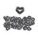 thumbnail image 5 of 80 Piezas Beads De Corazón Acrílico Amor Beads Para El Corazón Para Proyectos Collar Colgante Negro, 5 of 5