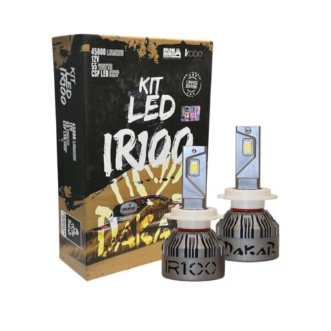Kit Ampolletas Led Ir100 H7 Dakar 45.000 Lúmenes, 55W, Chip Csp