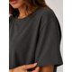 thumbnail image 3 of Polera Basica Cuello Redondo 100% Algodon 200g Manga Corta Grafito M-l Lisa, 3 of 3
