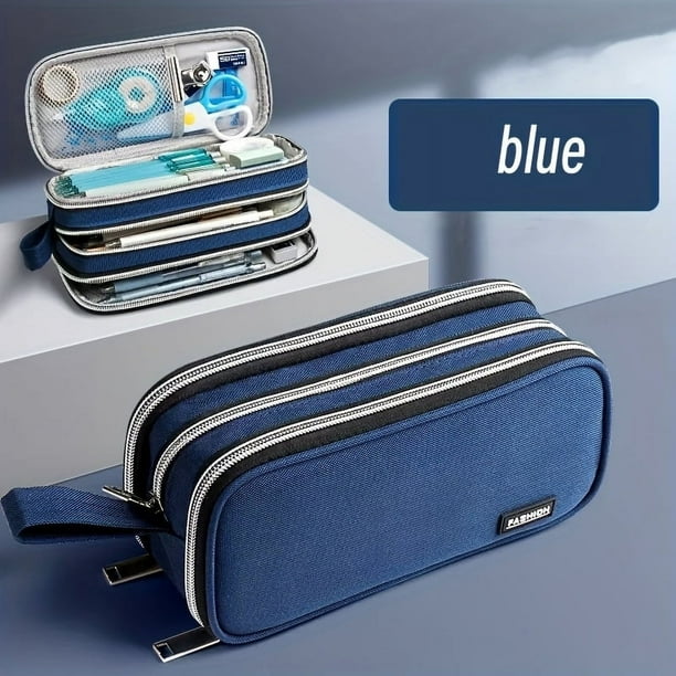 Large Capacity Pencil Pouch: Perfect for Office, School, Teenagers & More!