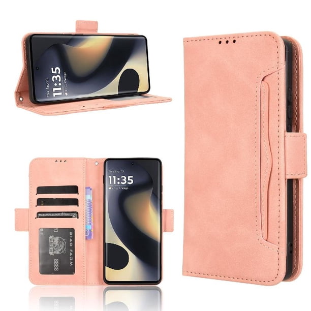 Funda Tipo Billetera FOXDOCK para Motorola Edge 2024 5G – Tapa Flip con Tarjetero