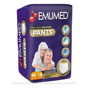 Emuchile - Pañales Adulto - Emumed Pants - Talla M - 18 Uds.