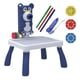thumbnail image 5 of Mesa De Dibujo Con Proyector, Juguetes De Aprendizaje Temprano, Mesa De Tablero Para Garabatos Para Bebé Azul, 5 of 5
