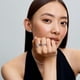 thumbnail image 3 of Anillo Pandora Halo Corazones Piedras Rojas y Claras Plata Esterlina 6, 3 of 4