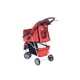 thumbnail image 3 of Coche Paseo Mascota Plegable Portatil 3 Ruedas Rojo, 3 of 6