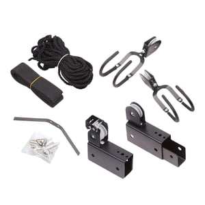 Ioensy - Sistema De Polea De Elevación De Polipasto De Kayak Almacenamiento De Techo De Garaje Colgador De Bicicleta Montado