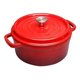 thumbnail image 2 of Olla Cacerola Esmaltada 24 cm Roja con Tapa Estilo Cocotte para Horno y Cocina, 2 of 3