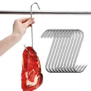 Genérica - 10Pcs Gancho Carnicero 23Cm Acero Inoxidable 304 Φ4Mm