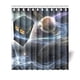 thumbnail image 1 of Cortina de ducha de Doctor Who "Box in the Space" con ganchos, 167 x 183 cm, 1 of 3