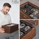 thumbnail image 4 of Caja de Relojes TAWBURY de 24 Ranuras en Marrón Castaño, 4 of 8